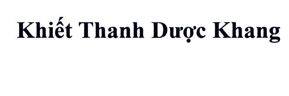 Nhãn hiệu Khiết Thanh Dược Khang  của Công ty trách nhiệm hữu hạn dược phẩm á Âu, số đơn 4-2015-09797