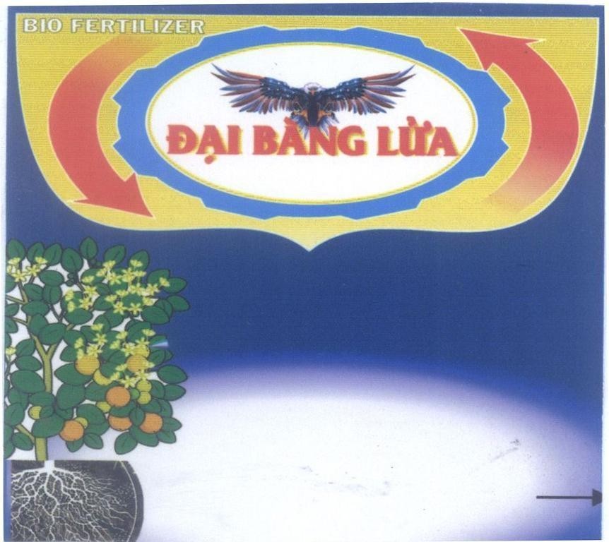 Nhãn hiệu Đại Bàng Lửa BIO FERTILIZER  của Công ty TNHH thương mại Ngân Gia Nhật, số đơn 4-2015-15237