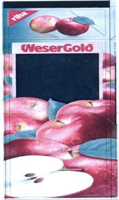 Trademark WeserGold riha, hình WESERGOLD WESER GOLD RIHA of Công ty TNHH thương mại và xuất nhập khẩu Nhất Lâm, application No 4-2015-15850