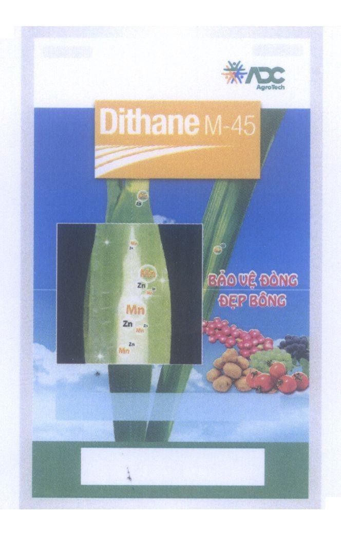 ADC AgroTech Dithane M-45 Bảo Vệ Đồng Đẹp Bông Mn Zn, hình ADC AGROTECH DITHANE M 45 BAO VE DONG DEP BONG MN ZN