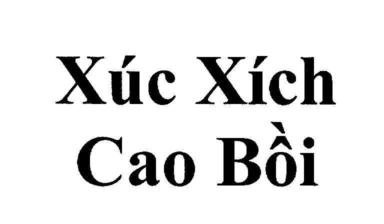 Trademark Xúc Xích Cao Bồi  of Công ty cổ phần Masan Jinju, application No 4-2015-17147