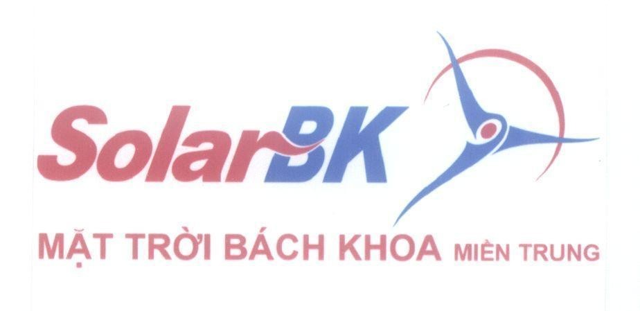 Nhãn hiệu SolarBK Mặt Trời Bách Khoa Miền Trung  của Công ty cổ phần đầu tư và phát triển Năng Lượng Mặt Trời Bách Khoa, số đơn 4-2015-22179