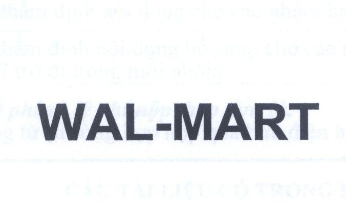 Nhãn hiệu WAL-MART  của Walmart Apollo, LLC, số đơn 4-2015-24909