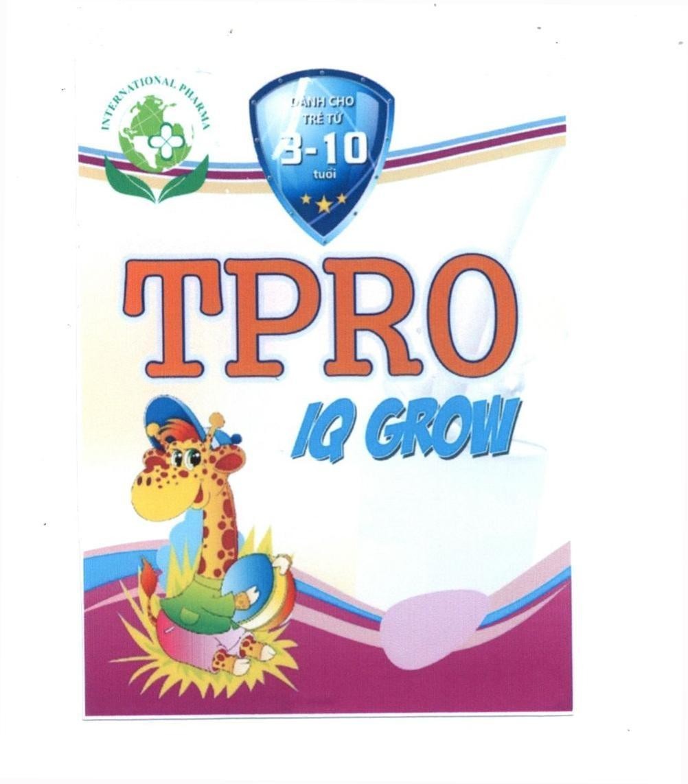 TPRO IQ GROW INTERNATIONAL PHARMA Dành Cho Trẻ Từ 3-10 tuổi, hình TPRO IQ GROW INTERNATIONAL PHARMA DANH CHO TRE TU 3 10 TUOI