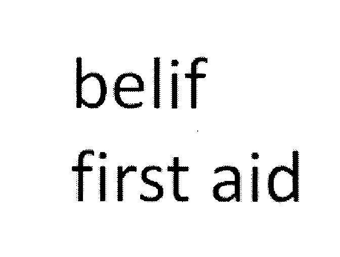 LG HOUSEHOLD & HEALTH CARE LTD.的belif first aid 品牌, 申请号 4-2015-31038