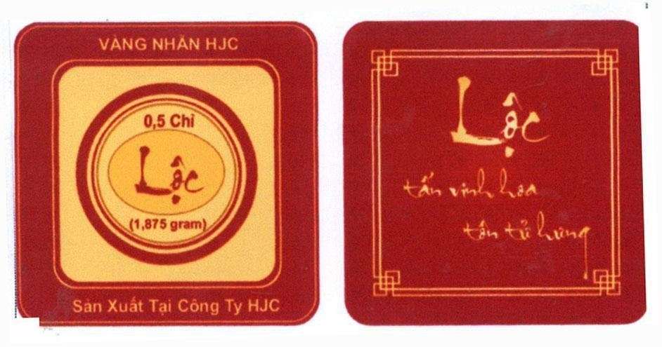 Lộc 0.5 chỉ Vàng Nhẫn HJC Lộc tấn vinh hoa tôn tử hưng 