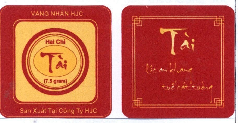 Hai Chi lộc an khang tuế cát tường Tài Vàng Nhẫn HJC 