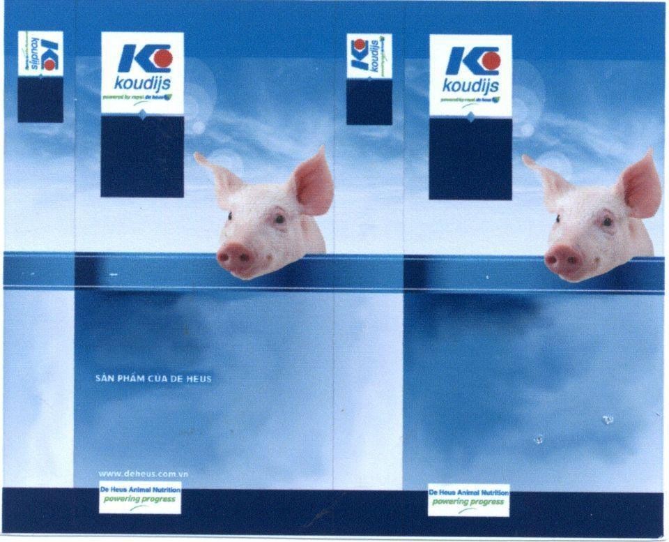 Trademark K koudijs powered by royal de heus powering progress ...  of Công ty TNHH De Heus, application No 4-2015-37278