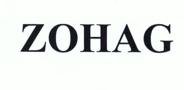 Nhãn hiệu ZOHAG  của Công ty TNHH thương mại và dịch vụ tổng hợp Vi Thiện Nhân, số đơn 4-2016-00379