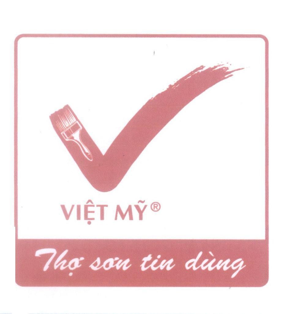 Nhãn hiệu Việt Mỹ Thợ sơn tin dùng V  của Công ty TNHH một thành viên Cọ Việt Mỹ, số đơn 4-2016-00949