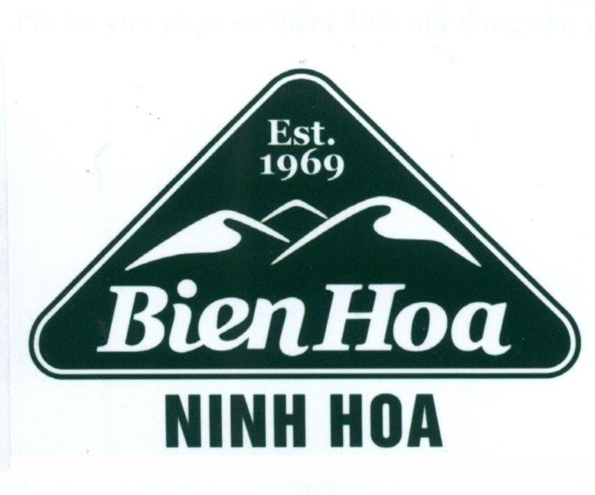 Trademark BienHoa NINH HOA EST 1969  of Công ty cổ phần hàng tiêu dùng Biên Hòa, application No 4-2016-01173
