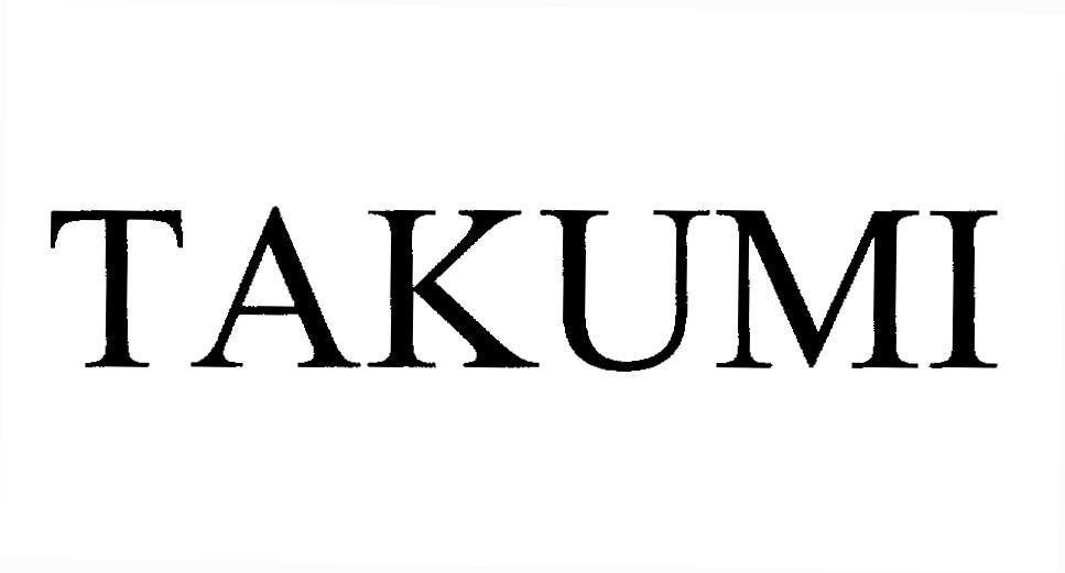 Nhãn hiệu TAKUMI  của Công ty TNHH quốc tế Vĩ Long, số đơn 4-2016-02426