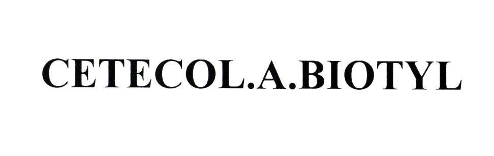 Nhãn hiệu CETECOL.A.BIOTYL  của Công ty Cổ phần Dược Trung ương 3, số đơn 4-2016-04858