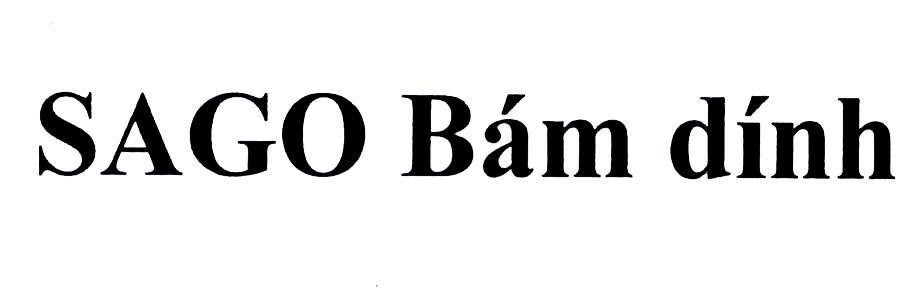Công ty cổ phần bảo vệ thực vật Sài Gòn的SAGO Bám dính 品牌, 申请号 4-2016-05471