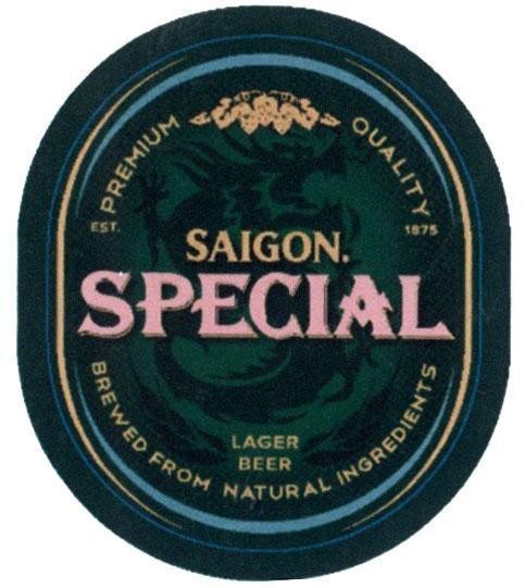 Nhãn hiệu PREMIUM QUALITY - BRWED FROM NATURAL INGREDIENTS - LAGER BEER SAIGON SPECIAL  của Tổng công ty cổ phần bia - rượu - nước giải khát Sài Gòn, số đơn 4-2016-11257