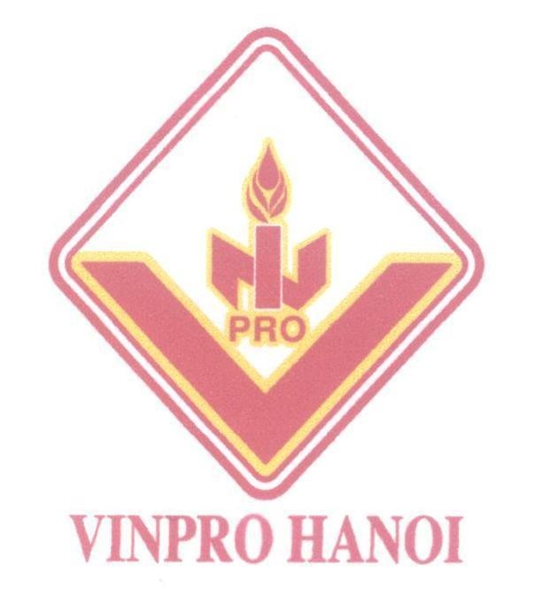 Trademark VINPRO HANOI V N I PRO  of Công ty cổ phần VINPRO Hà Nội, application No 4-2016-11820
