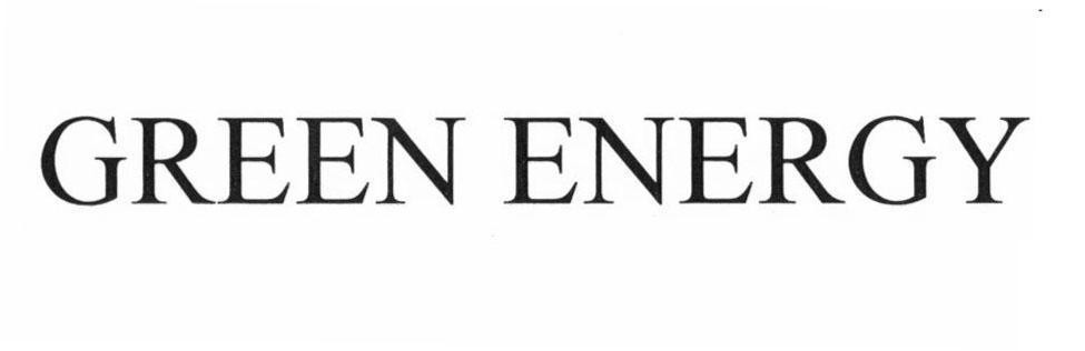 Nhãn hiệu GREEN ENERGY  của Công ty cổ phần tập đoàn C.E.O, số đơn 4-2016-18597