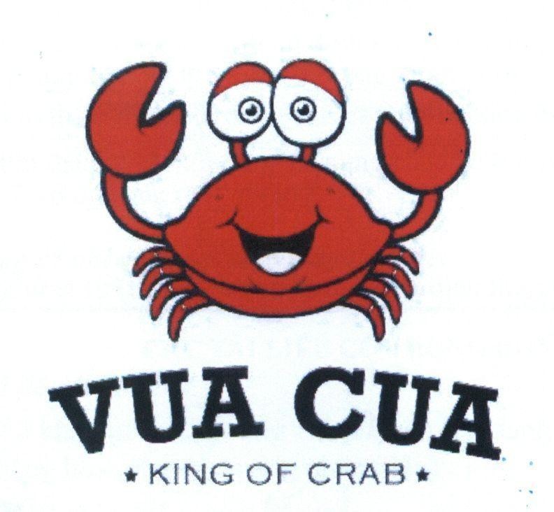 Nhãn hiệu VUA CUA KING OF CRAB  của Công ty cổ phần thương mại dịch vụ Vua Cua, số đơn 4-2016-19018