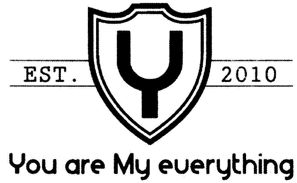 Nhãn hiệu EST Y 2010 You are My everything  của Công ty TNHH YAME VN, số đơn 4-2016-21509