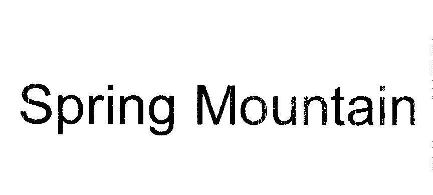 Nhãn hiệu Spring Mountain  của Công ty cổ phần Sản phẩm Sinh thái, số đơn 4-2016-28805