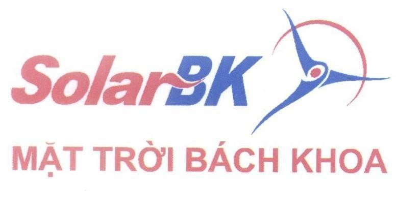 Nhãn hiệu Solar BK Mặt Trời Bách Khoa  của Công ty cổ phần đầu tư và phát triển năng lượng mặt trời Bách Khoa, số đơn 4-2016-33626