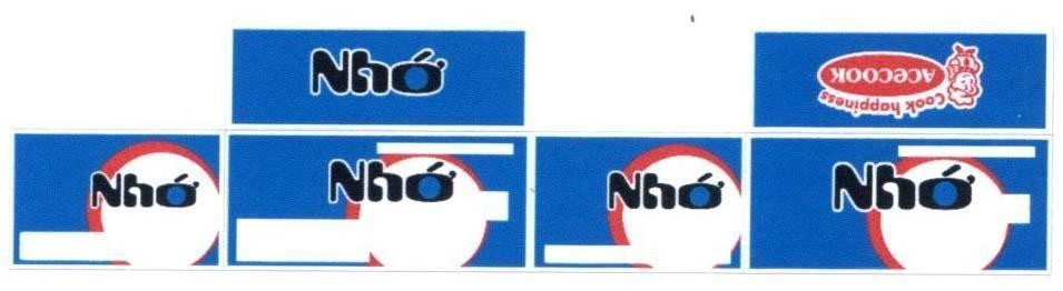 Nhãn hiệu ACECOOK Nhớ cook happiness Nhớ Nhớ Nhớ Nhớ  của Công ty cổ phần Acecook Việt Nam, số đơn 4-2016-34068