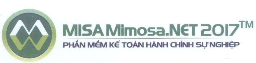 Nhãn hiệu MISA Mimosa.NET 2017 Phần Mềm Kế Toán Hành Chính Sự Nghiệp M W  của Công ty cổ phần Misa, số đơn 4-2016-34924