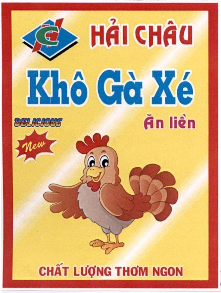 Công ty TNHH thương mại sản xuất thực phẩm Hải Châu的HC Hải Châu Khô Gà Xé ăn liền chất lượng thơm ngon 品牌, 申请号 4-2016-37852