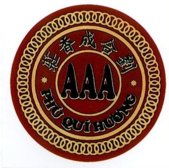 Nhãn hiệu Phú Quí Hương AAA [liu he cheng xiang zhuang: Lưu Hiệp Thành hương trang]  của Cơ sở Lưu Hiệp Thành AAA, số đơn 4-2016-42634