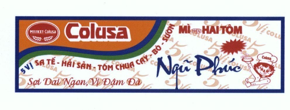 Trademark MILIKET Colusa Ngũ Phúc Mì Hiệu Hai Tôm...  of Công ty cổ phần lương thực thực phẩm Colusa-Miliket, application No 4-2017-00578