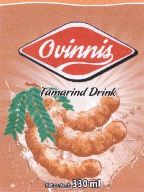 Nhãn hiệu Ovinnis Tamarind Drink  của Công ty TNHH công nghệ thực phẩm Hoàng Phương, số đơn 4-2017-03751