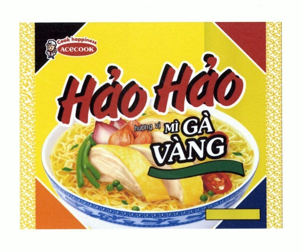 Nhãn hiệu Hảo Hảo hương vị Mì Gà Vàng Acecook Cook happiness  của Công ty cổ phần Acecook Việt Nam, số đơn 4-2017-08914