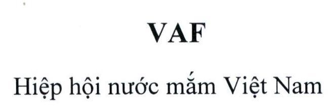 Nhãn hiệu VAF Hiệp hội nước mắm Việt Nam  của Công ty cổ phần hàng tiêu dùng MASAN, số đơn 4-2017-10167