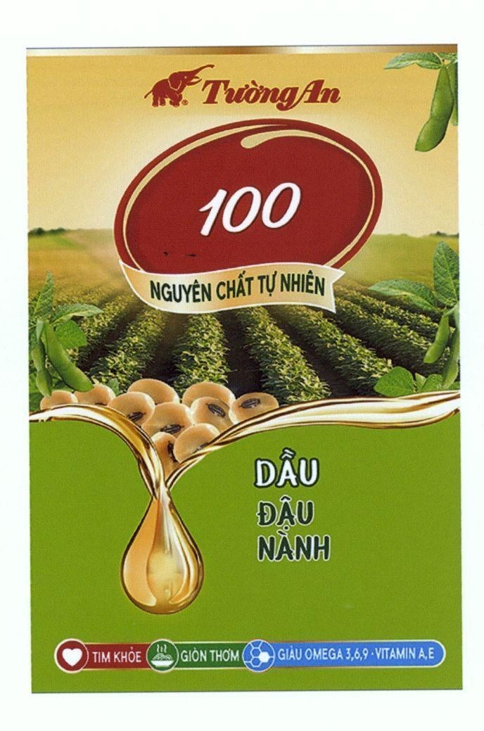 Nhãn hiệu Tường An Dầu Đậu Nành Nguyên Chất Tự Nhiên 100...  của Công ty cổ phần dầu thực vật Tường An, số đơn 4-2017-13397