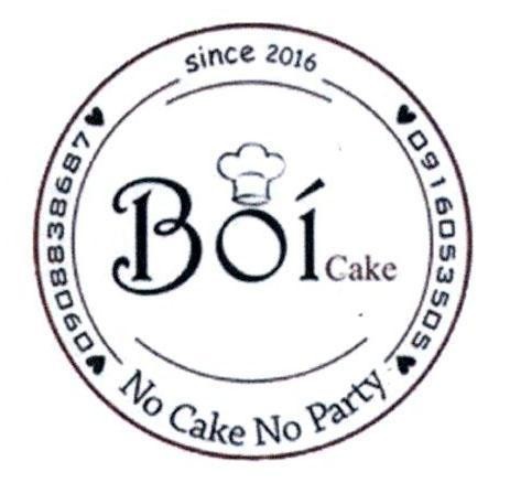 Lương Nghiêm Huy的Bối Cake No Cake No Party since 2016 0916053505 0908838687 品牌, 申请号 4-2017-17456