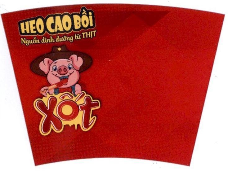 Trademark Heo Cao Bồi Nguồn dinh dưỡng từ Thịt Xốt  of Công ty cổ phần MASAN JINJU, application No 4-2017-18367