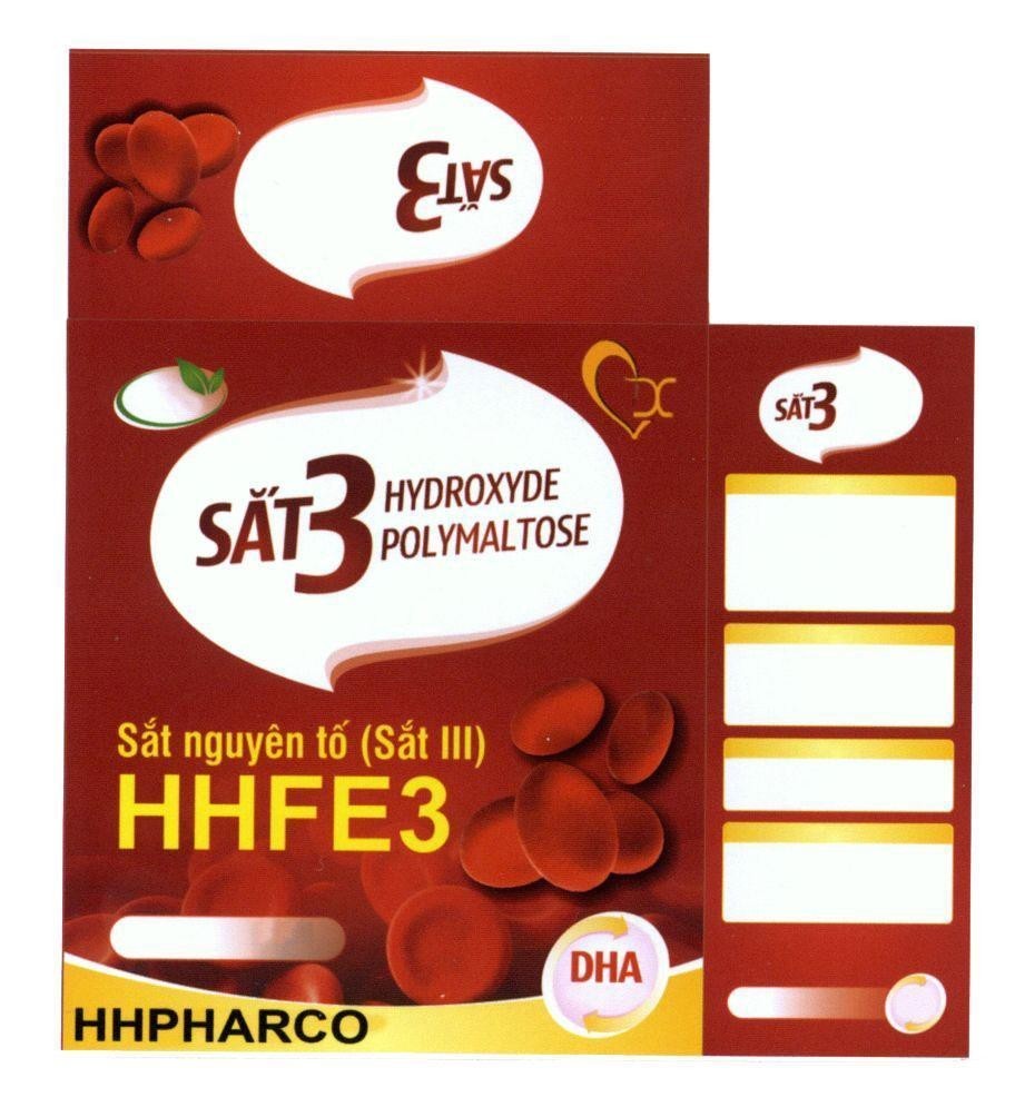 Nhãn hiệu HHPHARCO HHFE3 Sắt 3 HYDROXYDE POLYMALTOSE Sắt nguyên tố (Sắt III)  của Công ty trách nhiệm hữu hạn TMDV&XNK Hoàng Hải Phát, số đơn 4-2017-19799