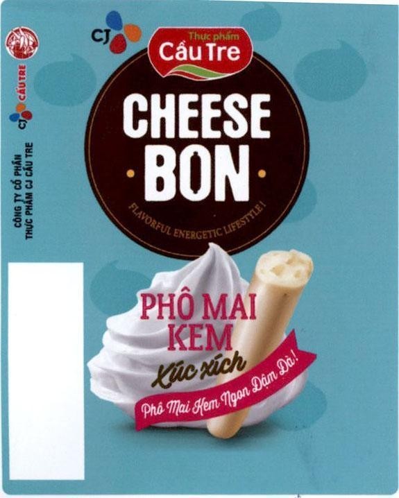 Nhãn hiệu Thực phẩm Cầu Tre CHEESE BON Phô Mai Kem Xúc Xích  của Công ty cổ phần thực phẩm CJ Cầu Tre, số đơn 4-2017-20716