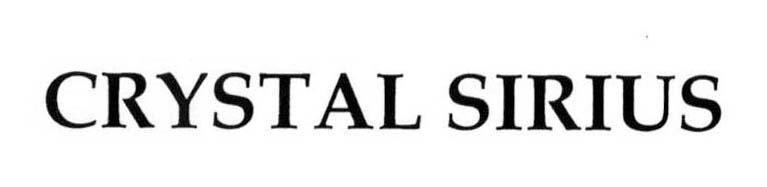 LG HOUSEHOLD & HEALTH CARE LTD.的CRYSTAL SIRIUS 品牌, 申请号 4-2017-20916