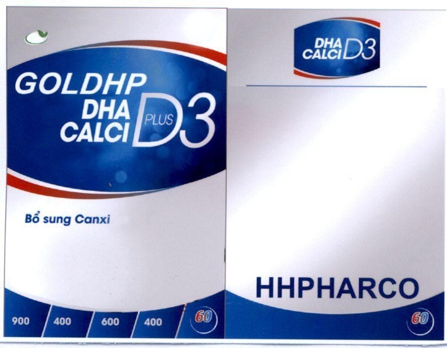 GOLDHP DHA CALCI D3 PLUS Bổ sung Canxi 900 400 600 400 60 HHPHARCO DHA CALCI D3 60 