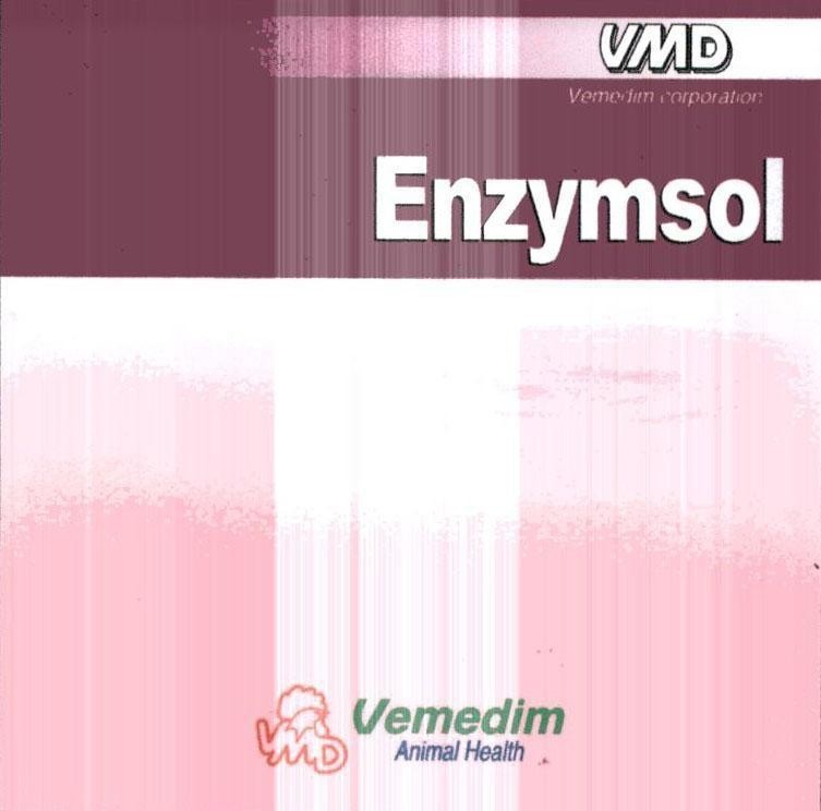 Trademark Enzymsol VMD VMD Vemedim corporation Animal Health  of Công ty cổ phần sản xuất kinh doanh vật tư và thuốc thú y (Vemedim), application No 4-2017-23571