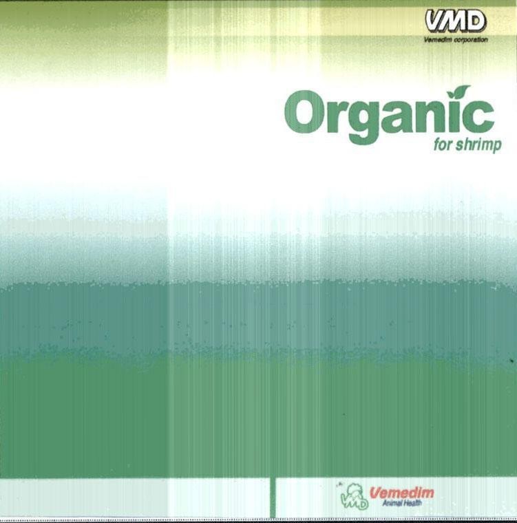 Trademark Organic for shrimp VMD Vemedim corporation  of Công ty cổ phần sản xuất kinh doanh vật tư và thuốc thú y (Vemedim), application No 4-2017-23574