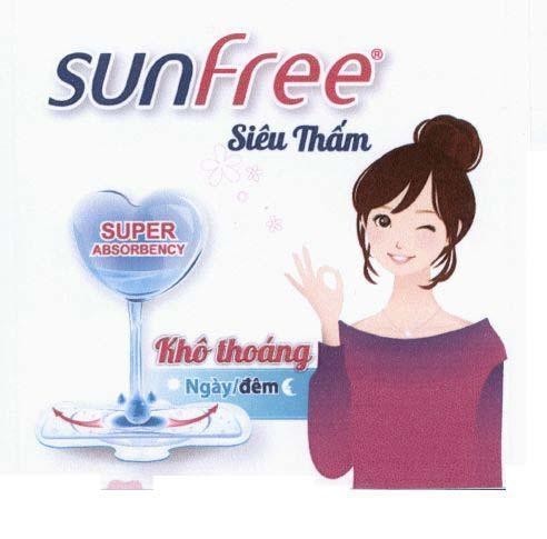 Công ty TNHH TAISUN Việt Nam的sunfree Siêu Thấm SUPER ABSORBENCY Khô thoáng Ngày/đêm 品牌, 申请号 4-2017-37707