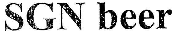SGN beer 