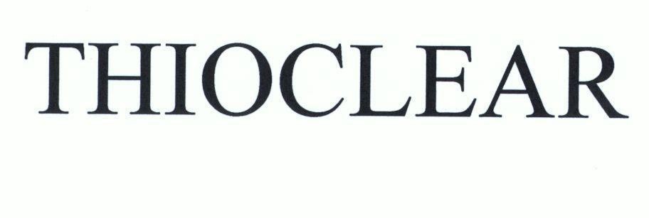 Nhãn hiệu THIOCLEAR  của Công ty TNHH BZT USA, số đơn 4-2017-43431
