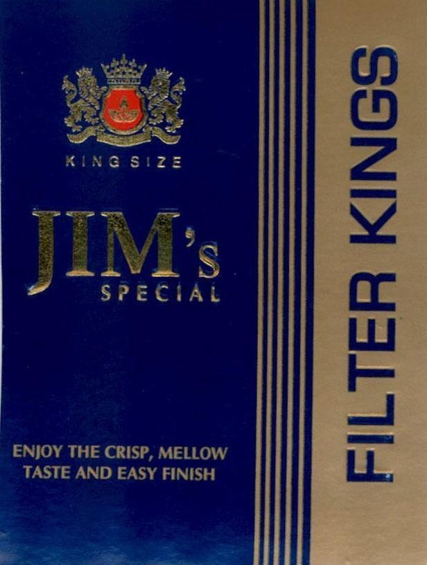 Nhãn hiệu FIL TER KINGS JIM'S SPECIAL KING SIZE ENJOY THE CRISP, MELLOW TASTE AND EASY FINISH  của Công ty TNHH một thành viên thuốc lá An Giang, số đơn 4-2018-03957