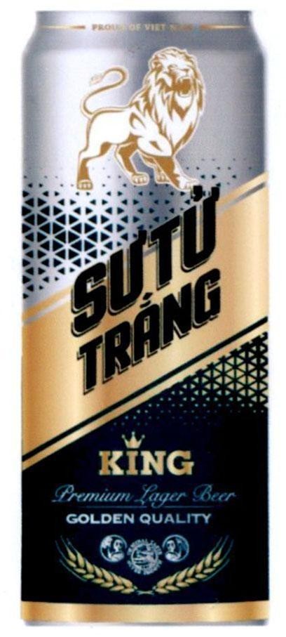 Nhãn hiệu Sư Tử Trắng KING GOLDEN QUALITY  của Công ty TNHH MASAN BREWERY, số đơn 4-2018-05357