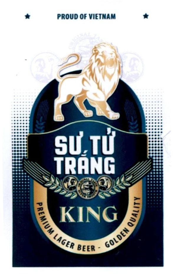 Nhãn hiệu Sư Tử Trắng KING  của Công ty TNHH MASAN BREWERY, số đơn 4-2018-05358