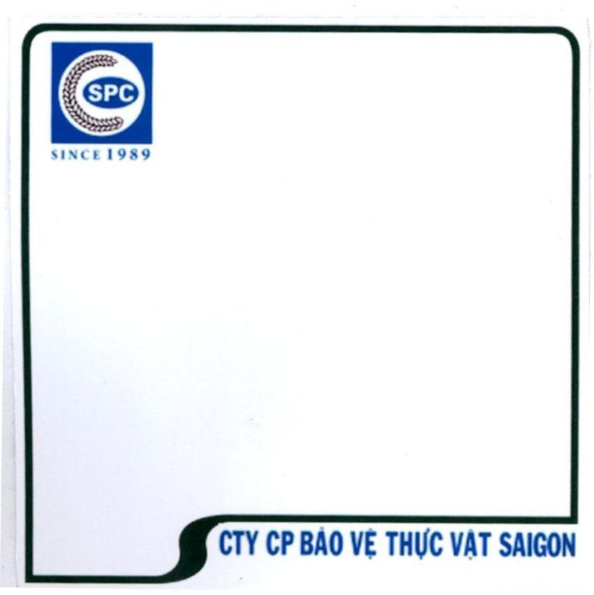 Nhãn hiệu SPC SINCE 1989 CTY CP Bảo Vệ Thực Vật SAIGON  của Công ty cổ phần bảo vệ thực vật Sài Gòn, số đơn 4-2018-05673