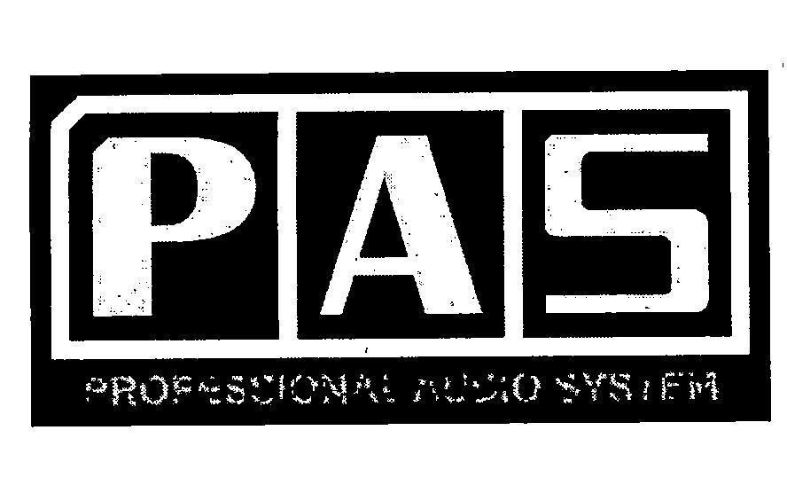 PAS PROFESSIONAL AUDIO SYSTEM 